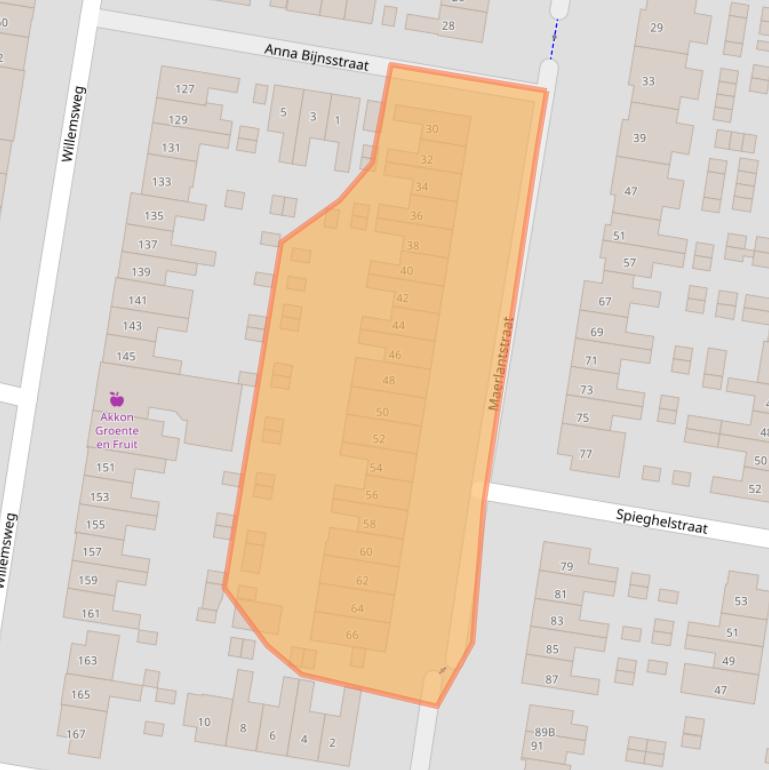 Kaart van postcodegebied 6531BB.