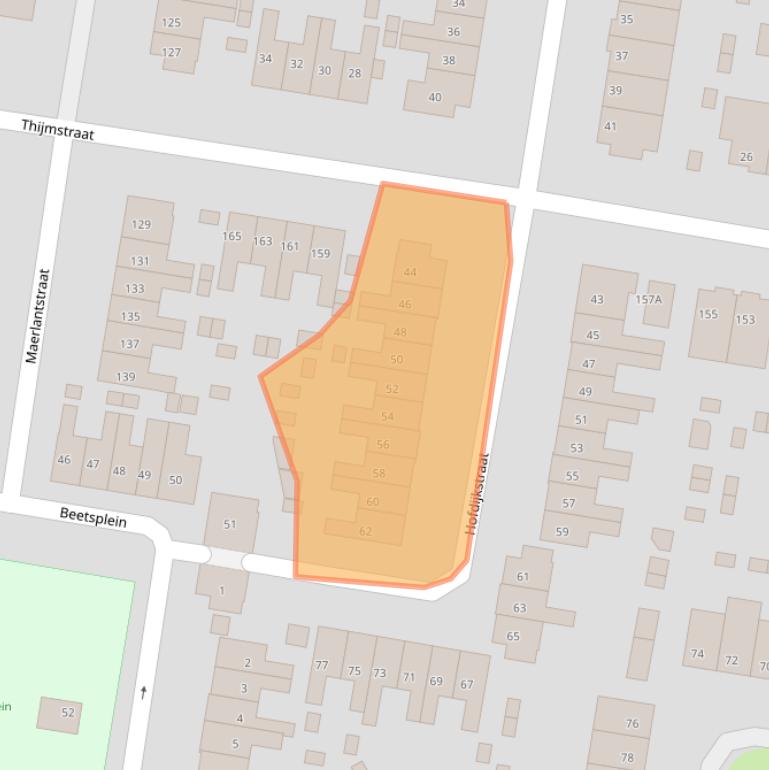 Kaart van postcodegebied 6531BX.