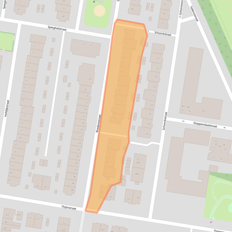 Kaart van postcodegebied 6531CA.