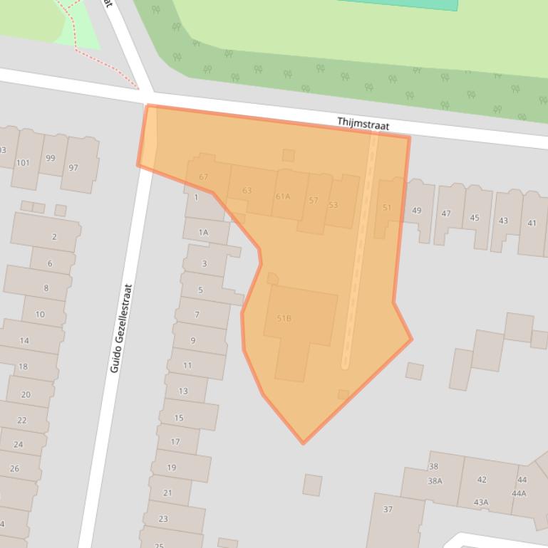 Kaart van postcodegebied 6531CN.