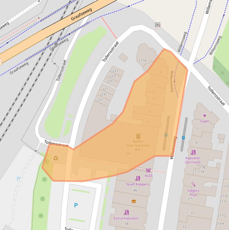 Kaart van postcodegebied 6531DL.