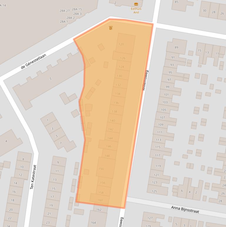 Kaart van postcodegebied 6531DP.