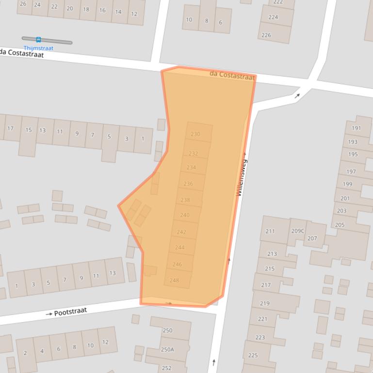 Kaart van postcodegebied 6531DT.