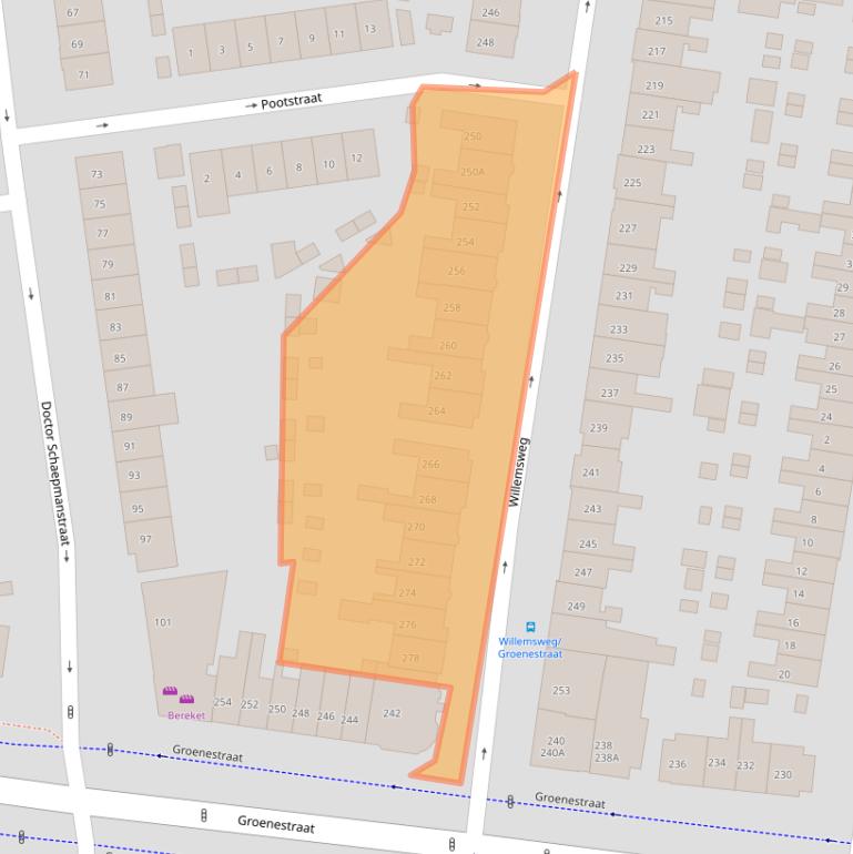Kaart van postcodegebied 6531DV.