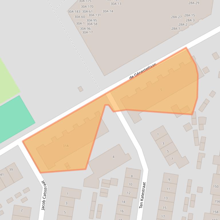 Kaart van postcodegebied 6531EA.