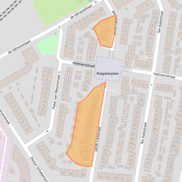 Kaart van postcodegebied 6531EL.