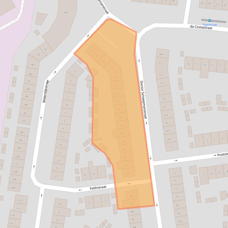 Kaart van postcodegebied 6531GE.