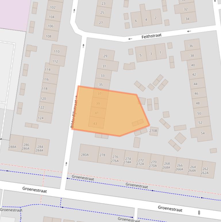 Kaart van postcodegebied 6531GK.