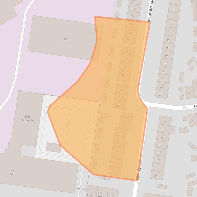 Kaart van postcodegebied 6531GN.