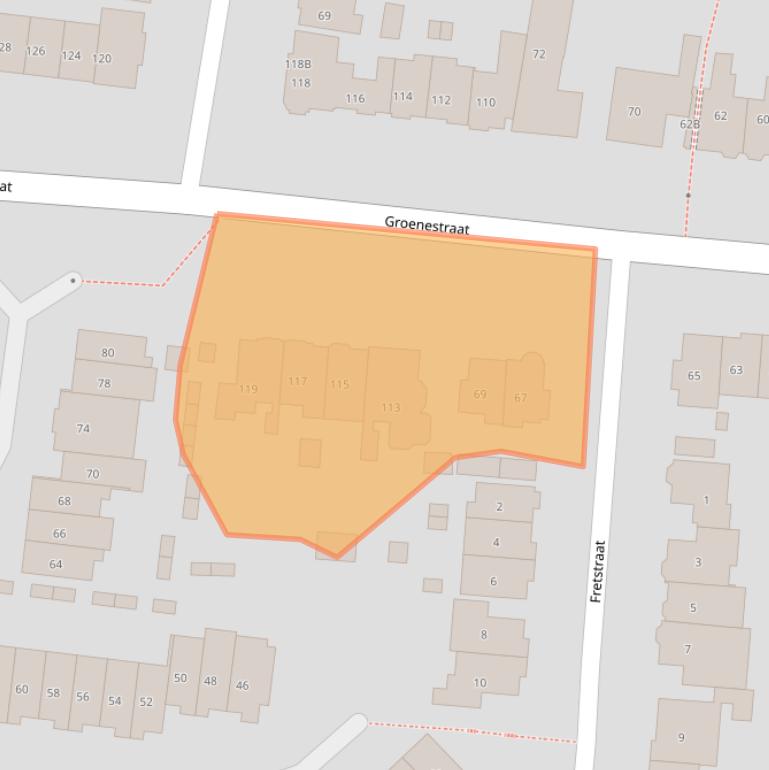 Kaart van postcodegebied 6531HC.