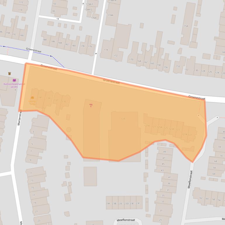 Kaart van postcodegebied 6531HD.