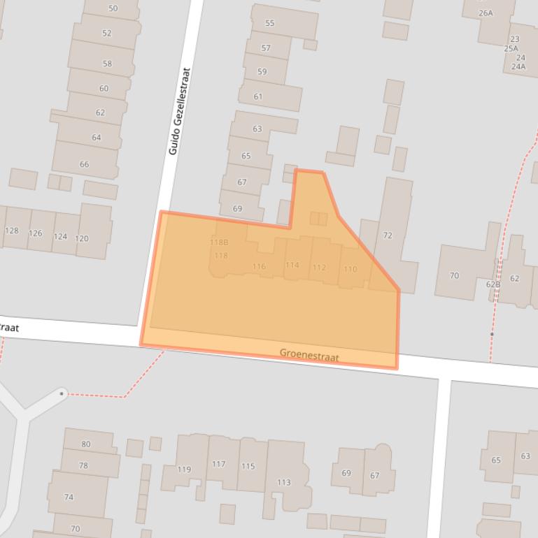 Kaart van postcodegebied 6531HT.