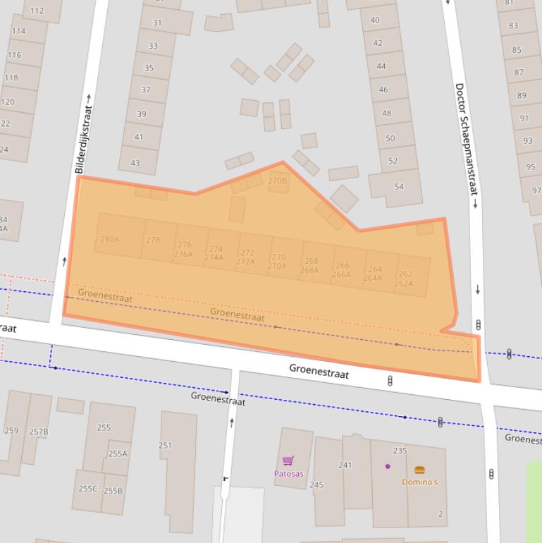 Kaart van postcodegebied 6531JB.