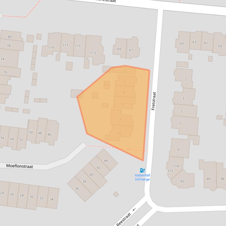 Kaart van postcodegebied 6531JG.