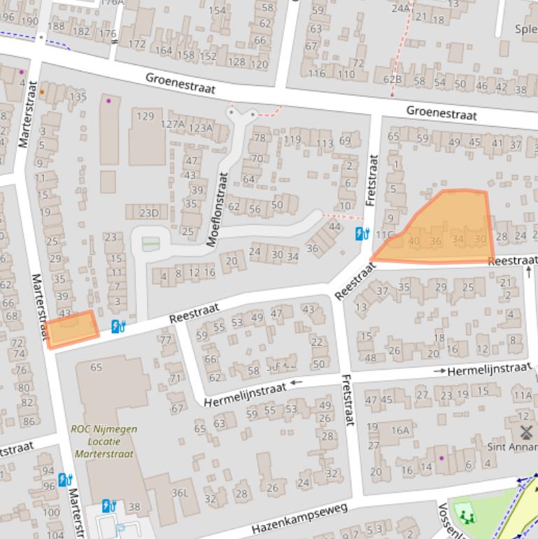 Kaart van postcodegebied 6531JM.