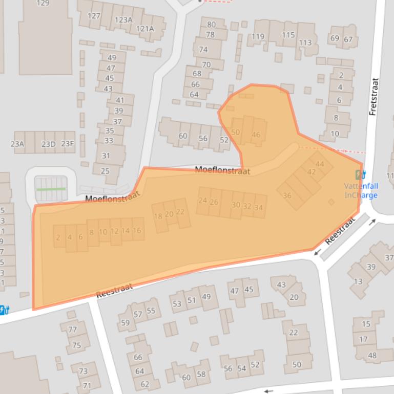 Kaart van postcodegebied 6531JP.