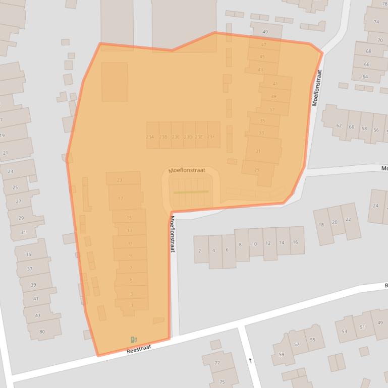 Kaart van postcodegebied 6531JS.