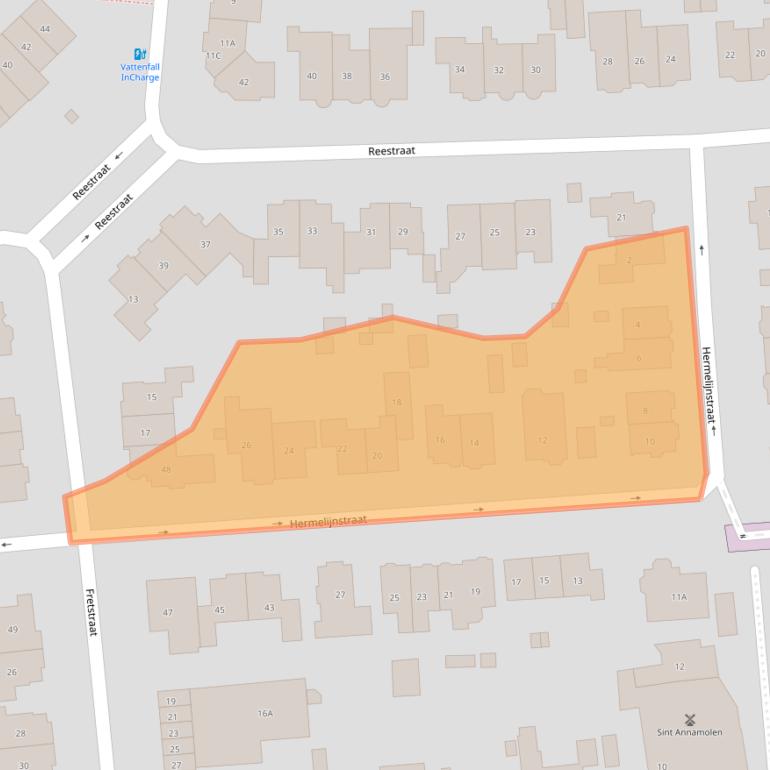 Kaart van postcodegebied 6531JX.