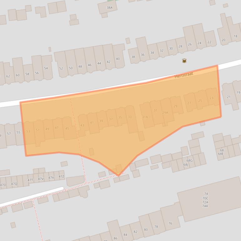 Kaart van postcodegebied 6531KM.