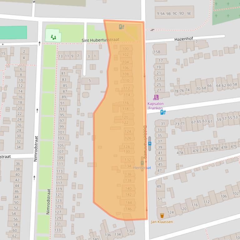 Kaart van postcodegebied 6531KZ.
