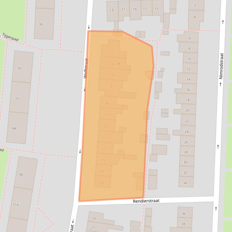 Kaart van postcodegebied 6531LK.