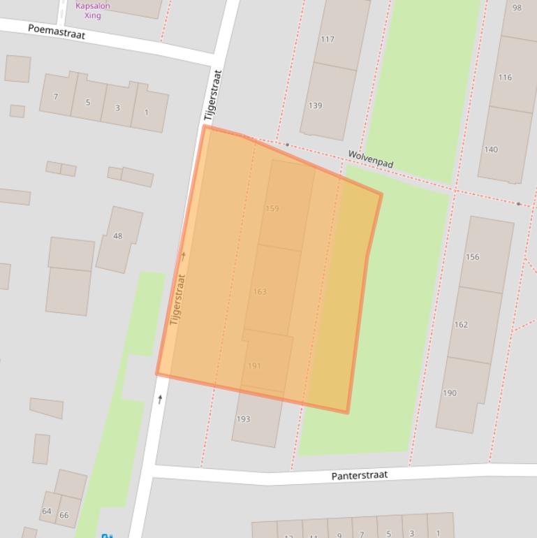 Kaart van postcodegebied 6531MD.
