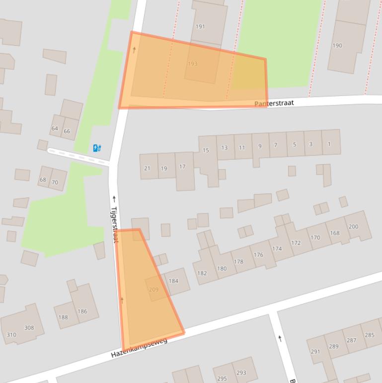 Kaart van postcodegebied 6531ME.