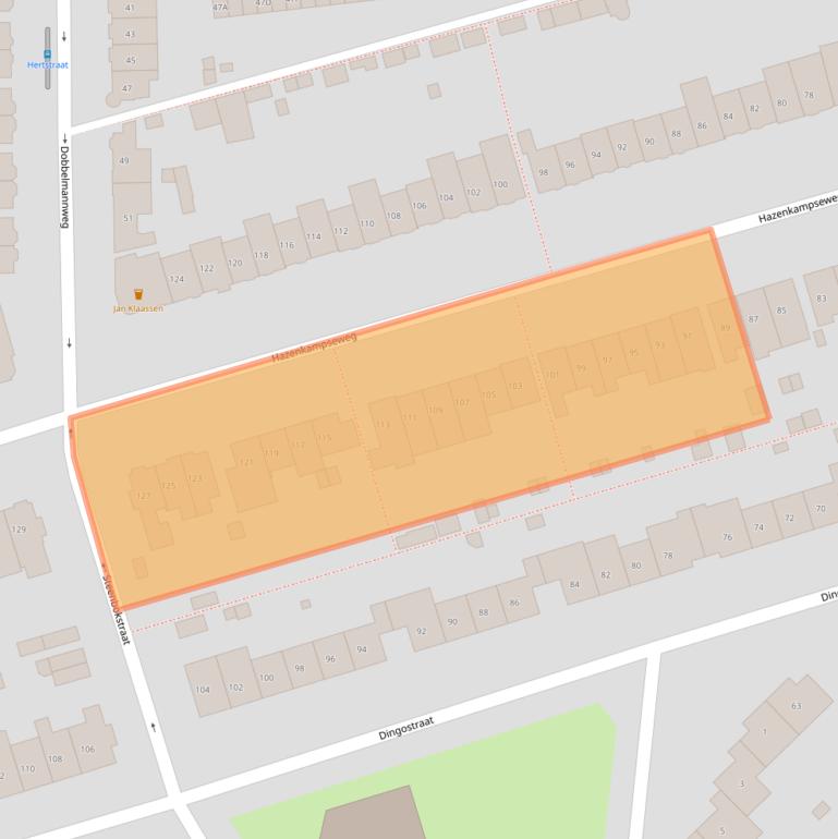 Kaart van postcodegebied 6531ND.