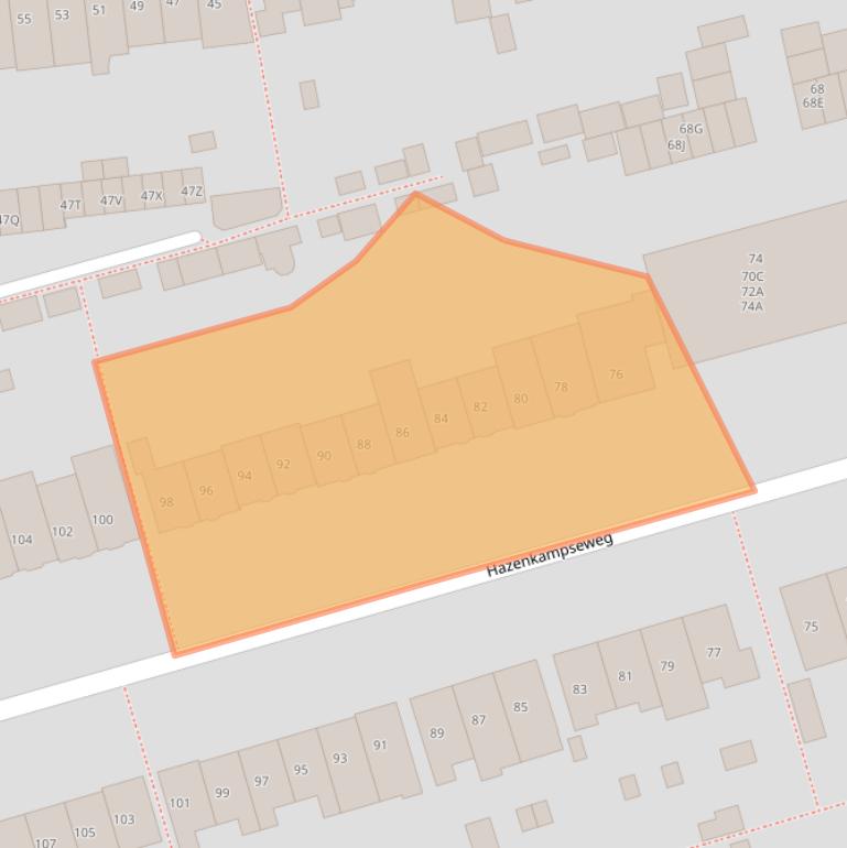 Kaart van postcodegebied 6531NM.