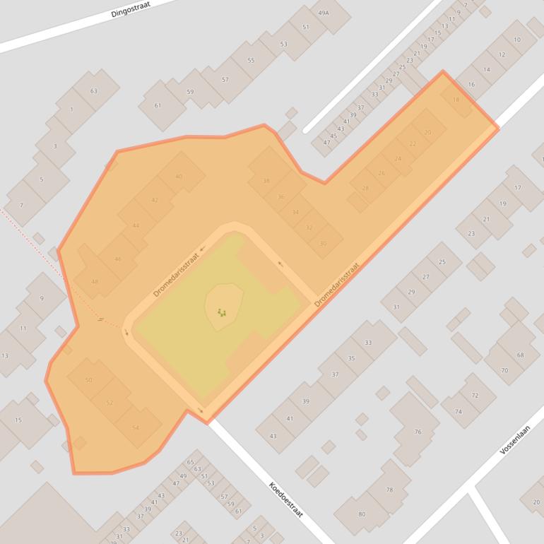 Kaart van postcodegebied 6531NV.