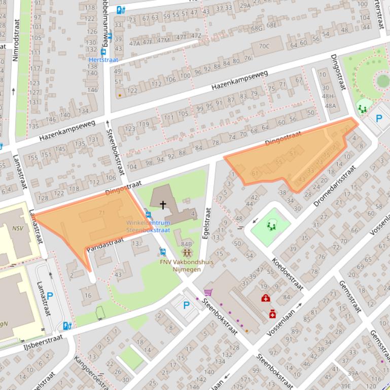 Kaart van postcodegebied 6531PA.