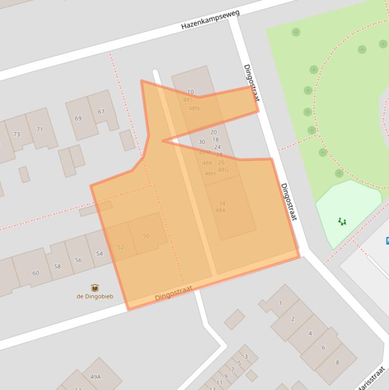 Kaart van postcodegebied 6531PC.