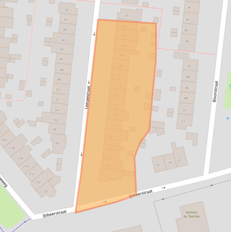 Kaart van postcodegebied 6531RB.