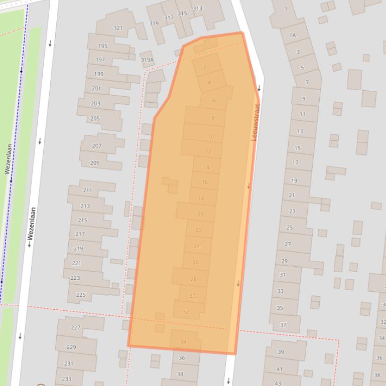 Kaart van postcodegebied 6531RC.