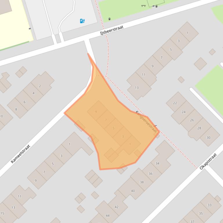 Kaart van postcodegebied 6531RE.