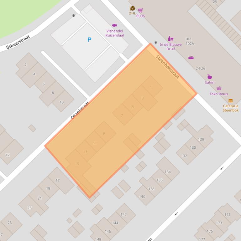 Kaart van postcodegebied 6531RG.