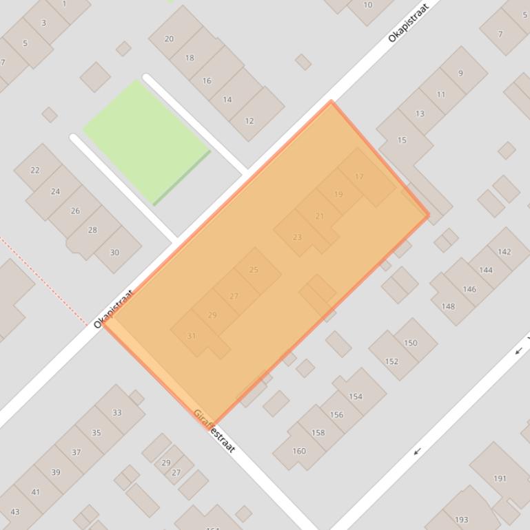 Kaart van postcodegebied 6531RH.