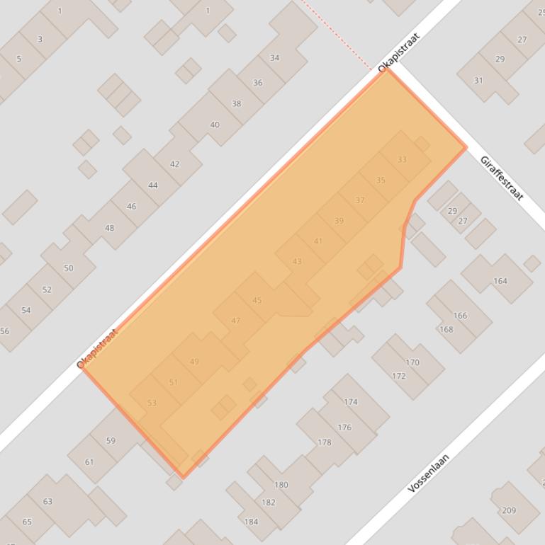 Kaart van postcodegebied 6531RJ.