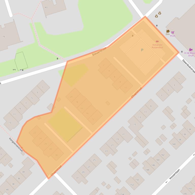 Kaart van postcodegebied 6531RL.