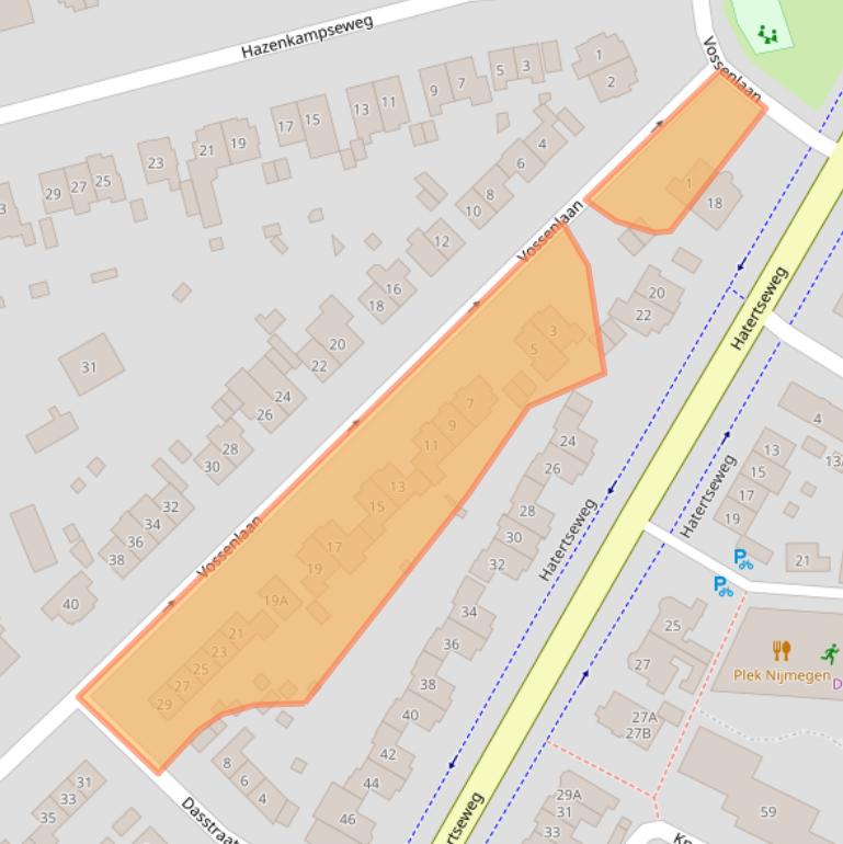 Kaart van postcodegebied 6531SB.