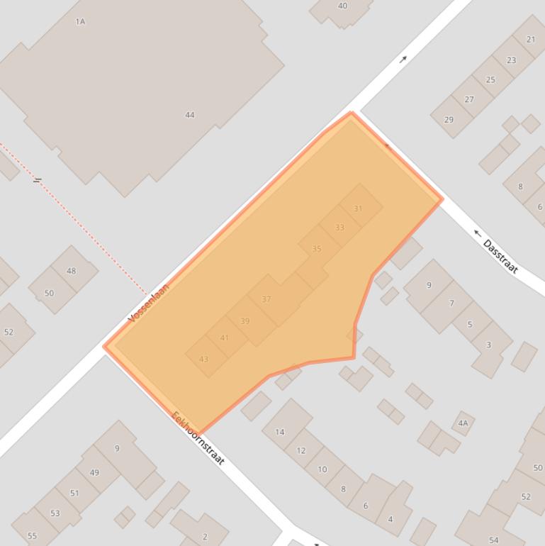 Kaart van postcodegebied 6531SC.