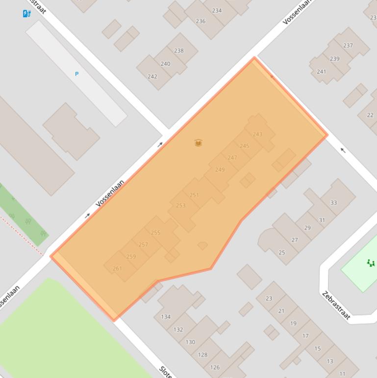 Kaart van postcodegebied 6531SK.