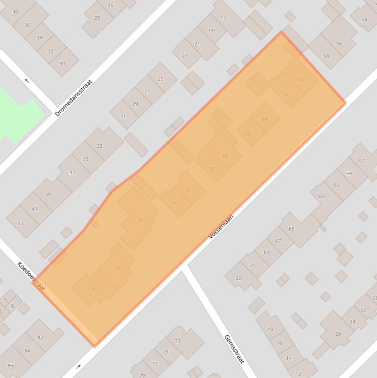 Kaart van postcodegebied 6531SN.