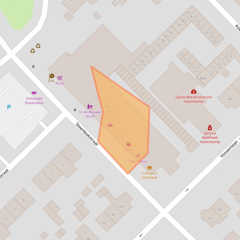 Kaart van postcodegebied 6531SR.