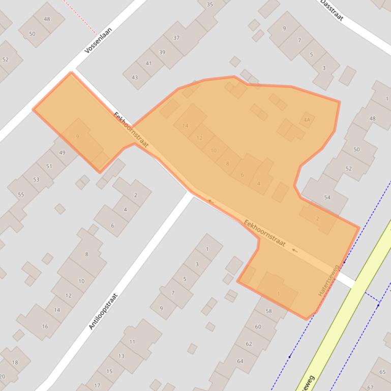 Kaart van postcodegebied 6531TB.