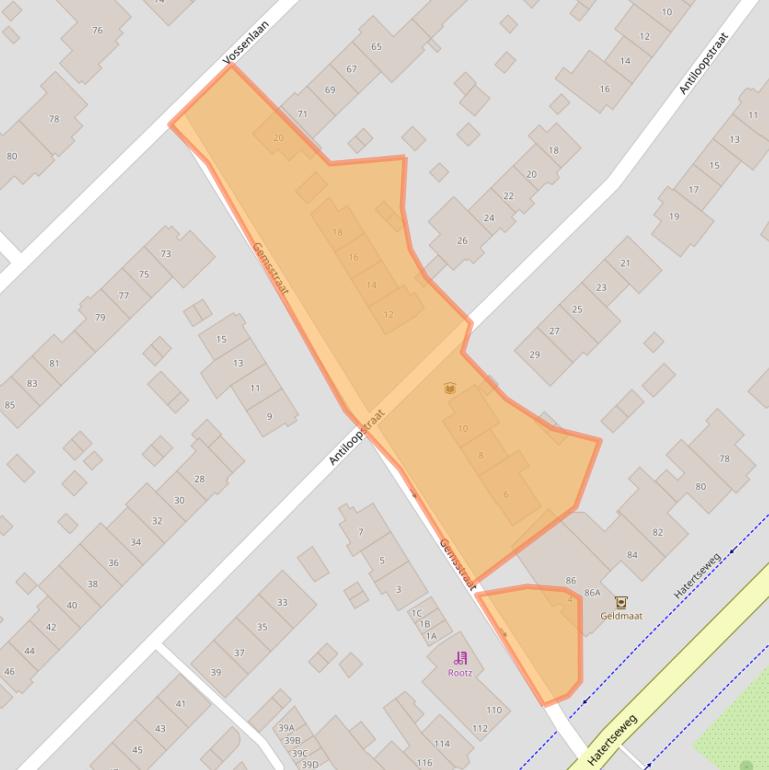 Kaart van postcodegebied 6531TD.