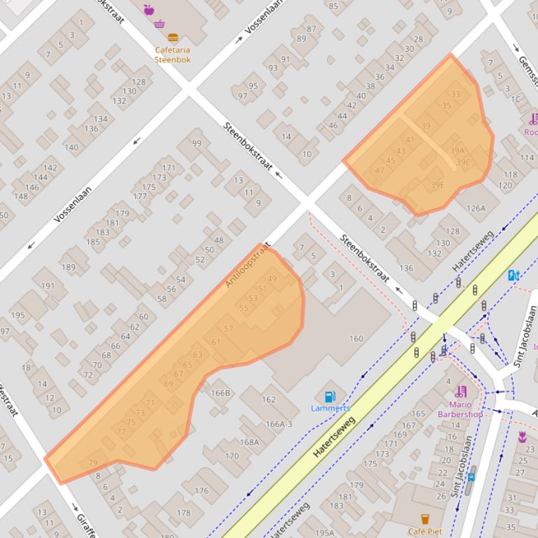 Kaart van postcodegebied 6531TL.