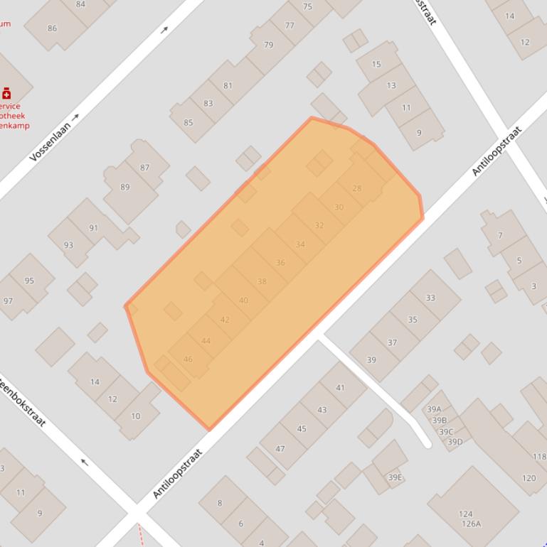 Kaart van postcodegebied 6531TP.