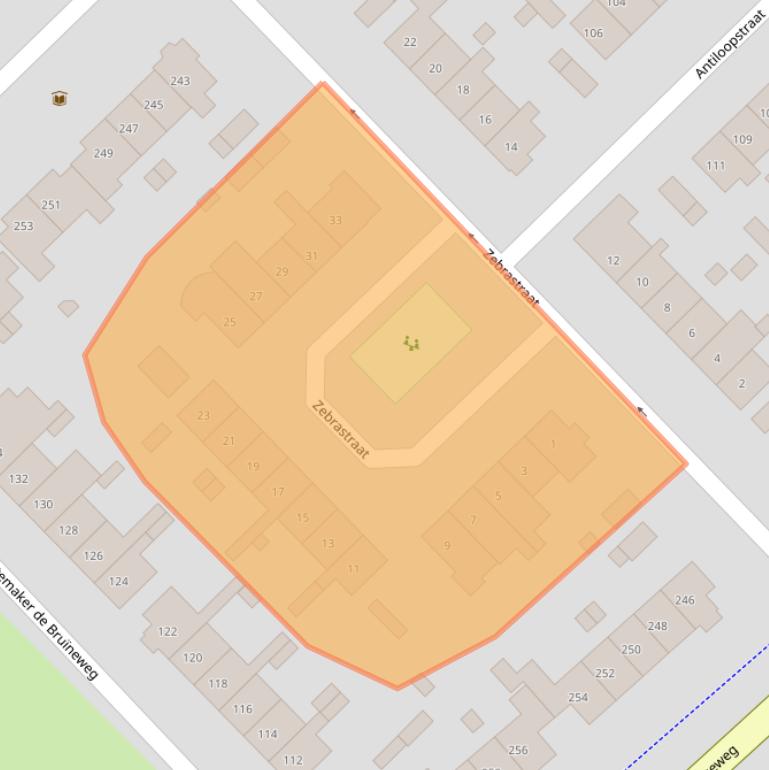 Kaart van postcodegebied 6531TW.