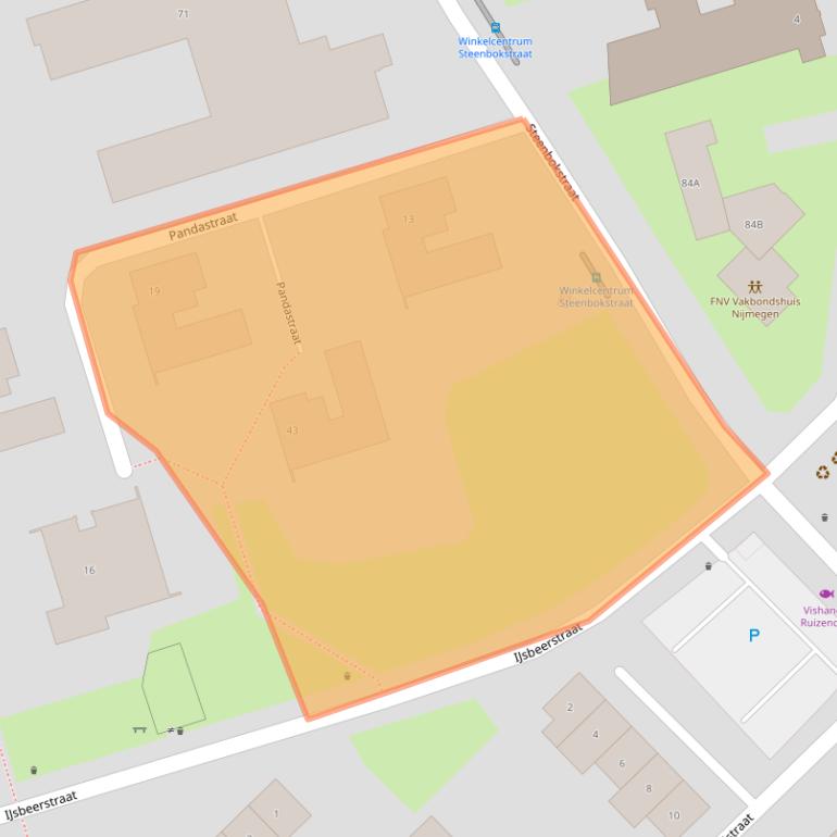 Kaart van postcodegebied 6531VC.